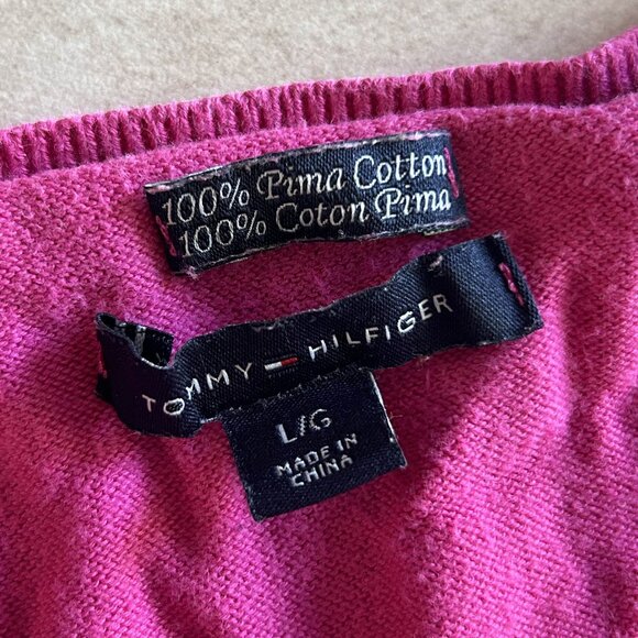 Tommy Hilfiger Argyle V-Neck Sweater ASO Spencer Hastings - Picture 5 of 10